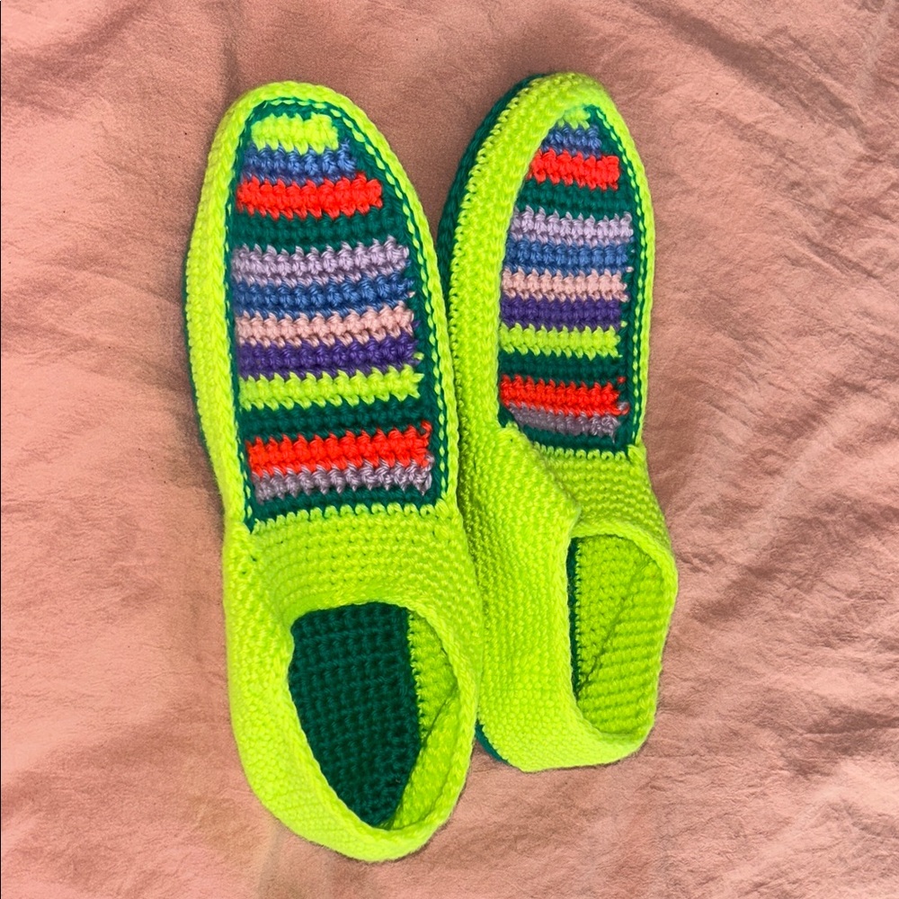 Colorful Knit Women's Slippers